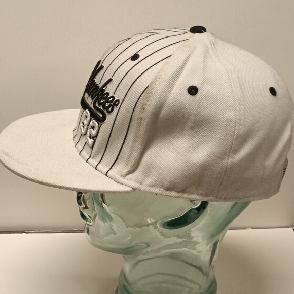 NY Black Yankees Legacy Cap Legacy 2 stripe BY white Men's Hat - Picture 4 of 8